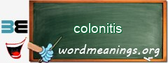 WordMeaning blackboard for colonitis